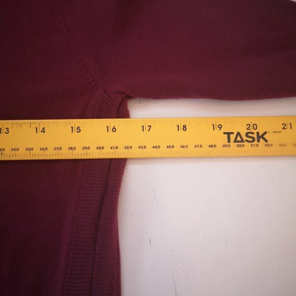 Reitmans Ladies Size Small Long Sleeves Lightweight Burgundy Sweater - Picture 8 of 10